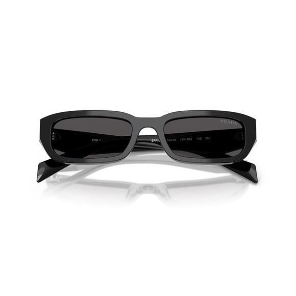 PRADA PR B06S 16K08Z Black Silver Dark Grey Sunglasses AUTHENTIC - Picture 6 of 7